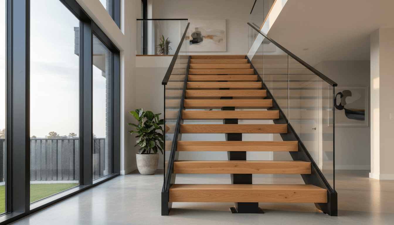 New custom stair railing with turned balusters